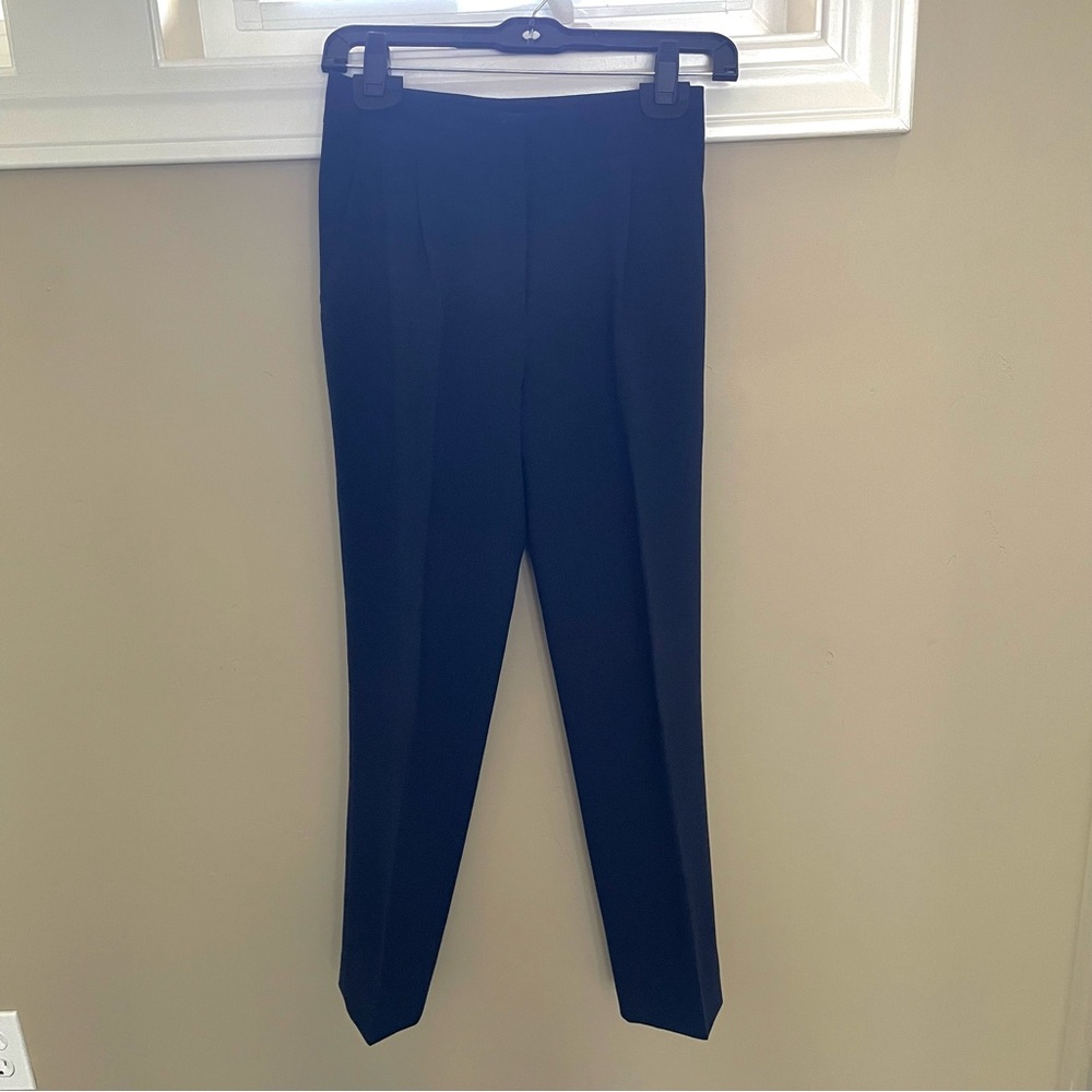 Jenni Kayne Navy Cigarette Crepe Trousers XS / 00